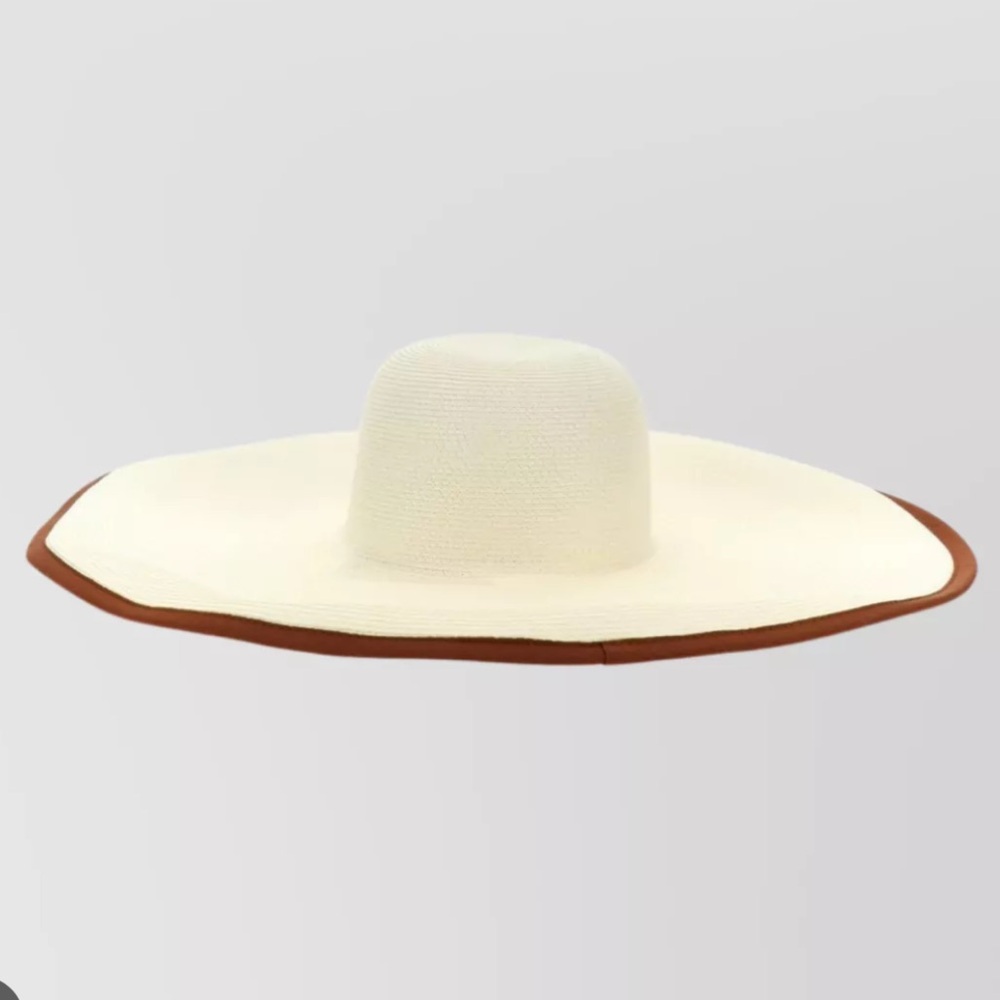 NWOT Max Mara Label-cut ‘Tullia’ Wide Brim Hat Size: S/M 57 Spring/Summer/ Beach